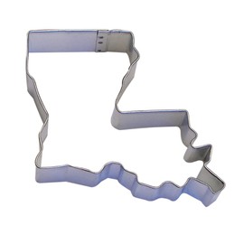R&M Louisiana State Cookie Cutter in Durable, Economical, Tinplated Steel