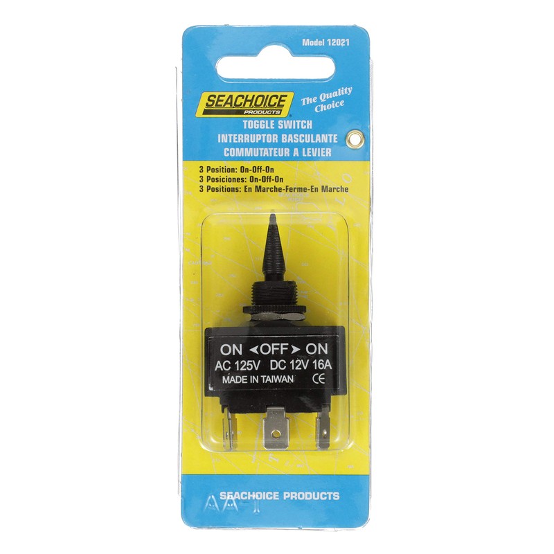 Seachoice 3-Position Toggle Switch, On/Off/On