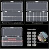 DARUITE Plastic Organizer Box, 12 Grid Storage Box with Removable
