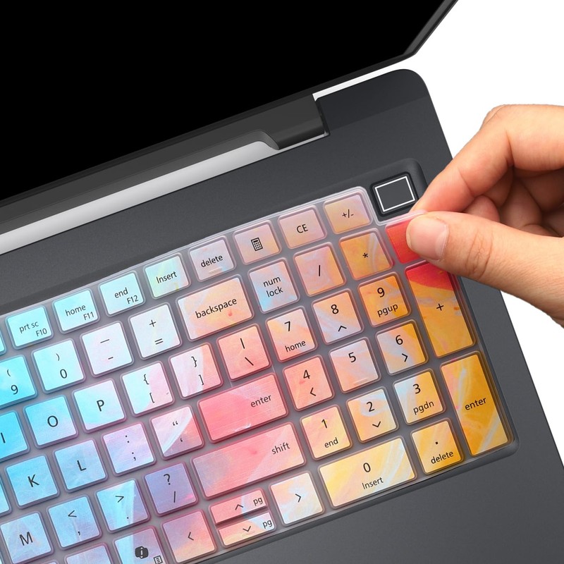 Stylish Colorful Keyboard Cover for 2026 2025 Dell Pro 16/Pro