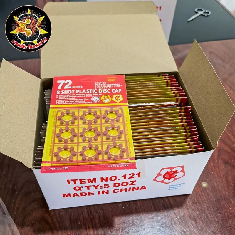 8 SHOT RING CAPS - 504 SHOTS - 63 RINGS
