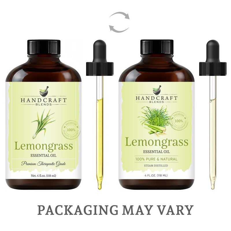 Handcraft Lemongrass Essential Oil - Huge 4 OZ - 100%