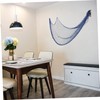 ORFOFE Indoor Beach Fishing Net Wall Ornament Decorative Thickened Style