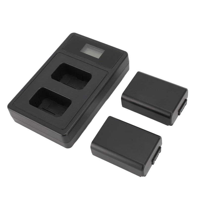 NP FW50 Camera Battery 7.2V 1850mAh with Dual USB LED