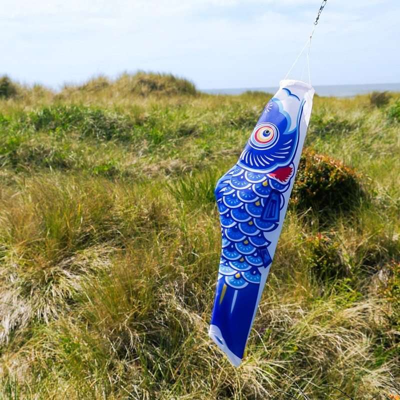 In the Breeze Koi Fish Windsock, 24-Inch, Blue,4780