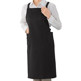 eXcolor GA5285 Apron Task L Twill Antistatic Apron in 6 Colors for Commercial Use, Black