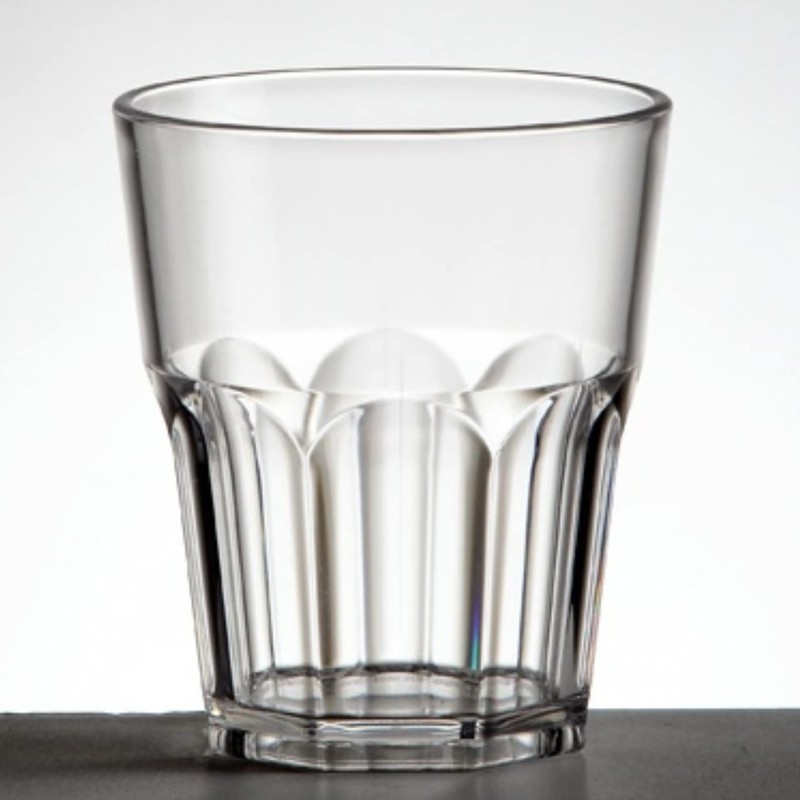 AIOS Set of 6 Unbreakable Polycarbonate Octagon Shaped Tumblers. Capacity