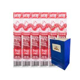 Fruit Roll Cherry, 0.75 oz 6-Pack – Individually Wrapped Chewy Fruit Snacks, Perfect for Lunchboxes, On-the-Go Treats, Kids' and Adults' Favorite Healthy Snack Alternative