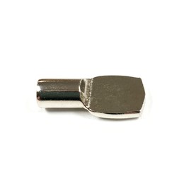 1/4" Metal Spoon Shelf Support Pin, Plated Nickel - 50 Pack