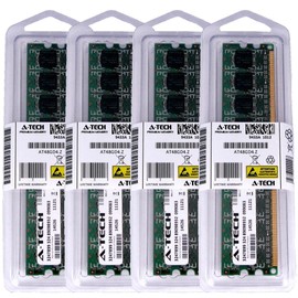 A-Tech 8GB KIT (4 x 2GB) for Dell XPS 420 700 710/710 H2C 710/710 H2C. DIMM DDR2 Non-ECC PC2-5300 667MHz RAM Memory.