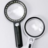 Magnifying Glass 5X 13X 20X Handheld Magnifier UV Light with