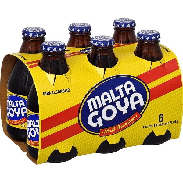 Goya Malta Non-Alcoholic Beverage, 7 Ounce Bottles (Pack of 6)
