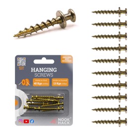 Nook Hack Picture Hanging Screws | Simple - No Drilling Required Picture Hanging Screws
