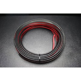 Audiopipe 8 GAUGE 25 FT RED BLACK ZIP WIRE AWG CABLE POWER GROUND STRANDED COPPER CAR