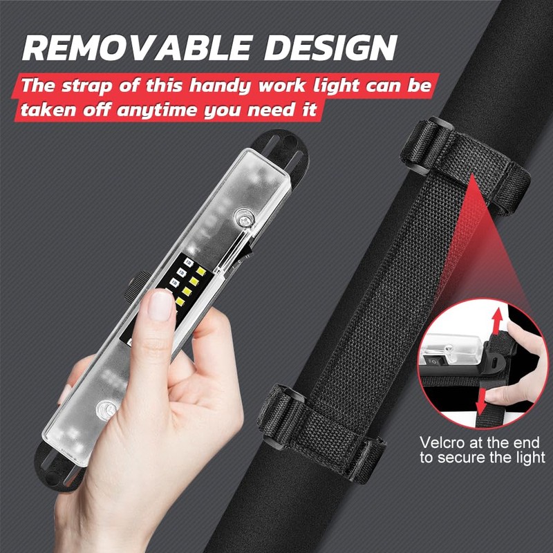 UTV Dome Light, Lumimotor Universal Roll Bar Mount Interior LED