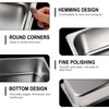 West Bay 4 Pack 1/3 Hotel Pan with Lids, 4''