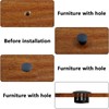 Cjueiom 60pcs 8mm / 5/16" Hole Plugs Black Plastic Hole