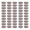 50pcs 8 Tips 8 Teeth Snap Comb Wig Clips Stainless
