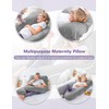 Meiz Pregnancy Pillow, U Shaped Pregnancy Body Pillow with Zipper