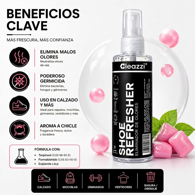 Desodorante para Zapatos 118ml Elimina y Neutraliza los Malos Olores