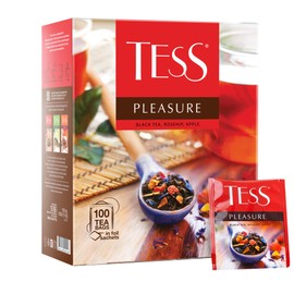 Tess Black Tea Pleasure Exotic Fruits 100 Tea Bags