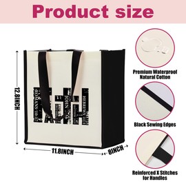 Inspirational Faith Gifts Christian Gifts for Women Canvas Tote Bag, Bible Verse Religious Gifts, Christmas Appreciation Gifts for Friends, Tote Bag for Women Beach Bag Reusable Grocery Bags