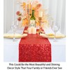 ShinyBeauty 72 Inch Table Runner Rio Red Sequin Table Runner