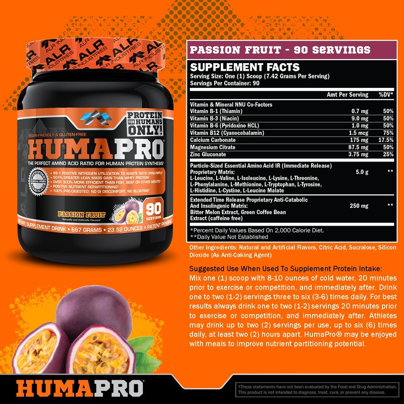 ALR Industries Humapro | Amino Acids Protein Matrix for Humans