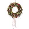 CreaFlor Home Door Wreath Strawberry with Bow Pink Red Diameter