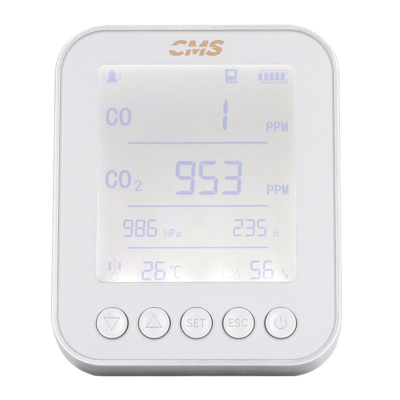 Altitude Pressure Detector 6 in 1 Multifunction USB Charging CO