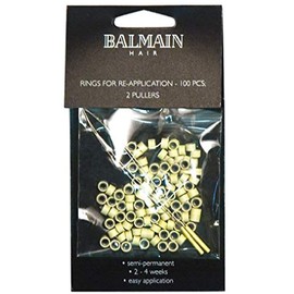 Balmain Beige Rings for Doublehair and Fill-In Soft Ring Extensions (Pack of 100)