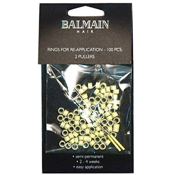 Balmain Beige Rings for Doublehair and Fill-In Soft Ring Extensions