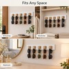 Wall Mounted Sunglasses Organizer for Eyewear Storage – Wooden Glasses
