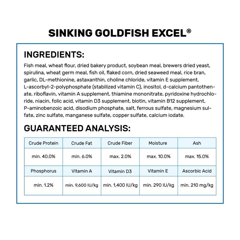 Hikari Sinking Goldfish Excel Fish Food, 3.8 oz. (110g)