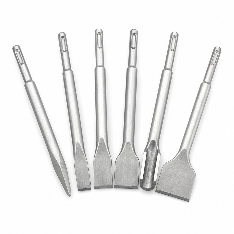 SDS Plus Chisel Set 250mm Hammer Drill Bits for Concrete,