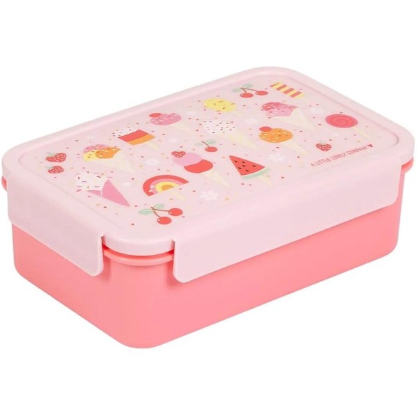A LITTLE LOVELY COMPANY Bento Lunch Box with 3 Compartments
