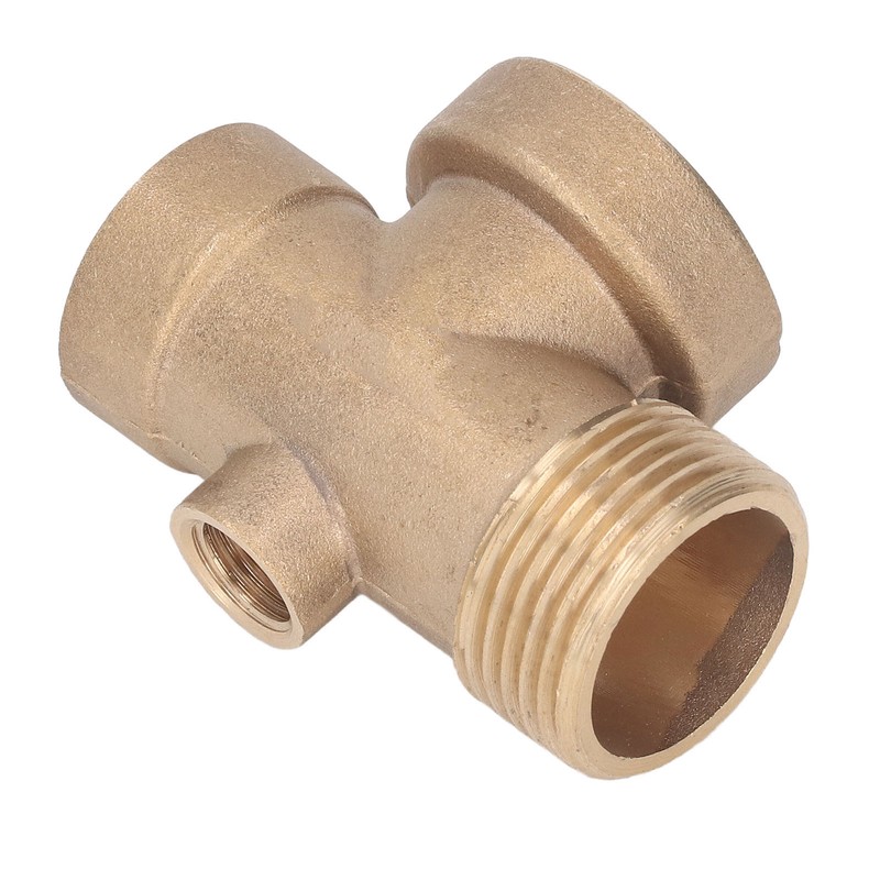 4 Ways Water Hose Splitter Brass G1in Pipe Adapter Connector