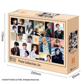 Epoch EPOCH 300 Piece Jigsaw Puzzle BTS Photo Collection Jin (10.2 x 15.0 inches (26 x 38 cm) 28-712 with Glue and Spatula Included Tickets