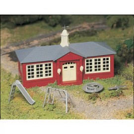 Bachmann 45611 O Scale Snap KIT School House with Playground Equipment