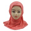 Modest Beauty girls Muslim Islamic Scarf Hijab Handmade flower lovely