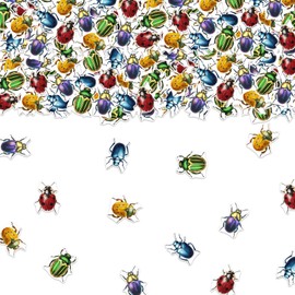 Käfer-Party-Dekorationen, 200 Stück, Käfer-Konfetti, bunt, Longicorn-Marienkäfer, Tischstreuung, Käfer, Insekten, Tischdekorationen für Jungen, Mädchen, Babyparty, Geburtstagsparty-Zubehör
