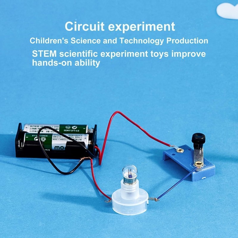 1 Pc Electrical Circuit Experiment Kit, Small Bulb Lights Up