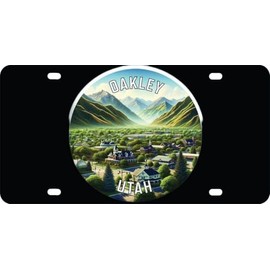 Oakley Utah Souvenir Destination Mini Metal License Plate 4.75 x 2.25 inch