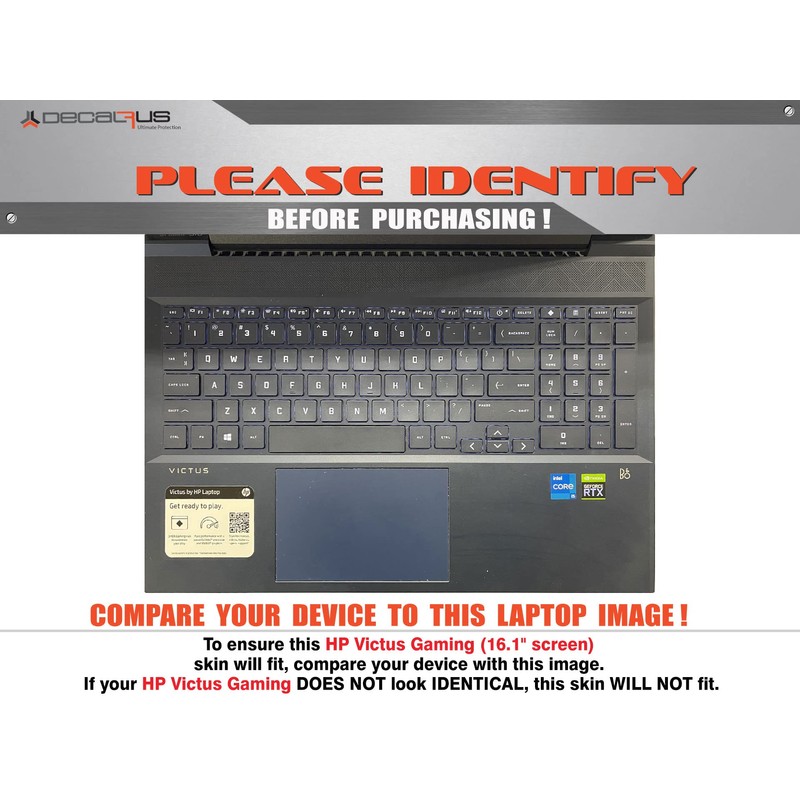 Decalrus - Protective Decal Sticker for The HP Victus Gaming