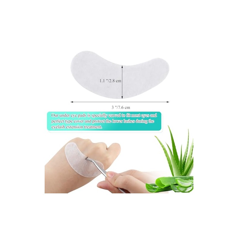 100 pares de almohadillas para orejas de extensión de pestañas,
