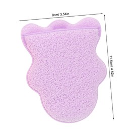 FRCOLOR 4pcs Extra Large Deep Exfoliating Glove Cotton Facial Cleansing Puff for Mud Application Makeup Removal Pore Cleaning Face Wash Mitts for Skincare Routine