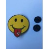 Smiley Face Tab on Tongue Stoned High Trippy HAT PIN
