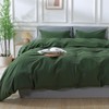NEXHOME PRO Duvet Cover Set 100% Washed Cotton Full Size