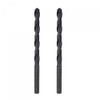 sourcing map 6542 High Speed Steel Straight Shank Twist Jobber Drill Bit, Fully Ground Black Oxide Drill Bits 6.2mm Drill Diameter 100mm Total Length 2 Pcs