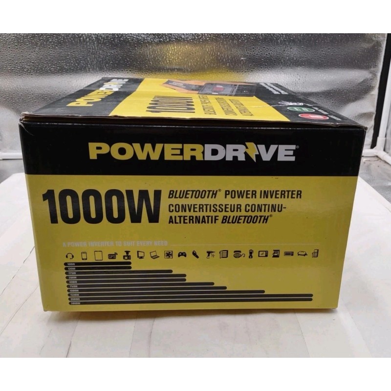 Powerdrive 1000 Watt Bluetooth Power Inverter PD1000 NEW (T5-B1)
